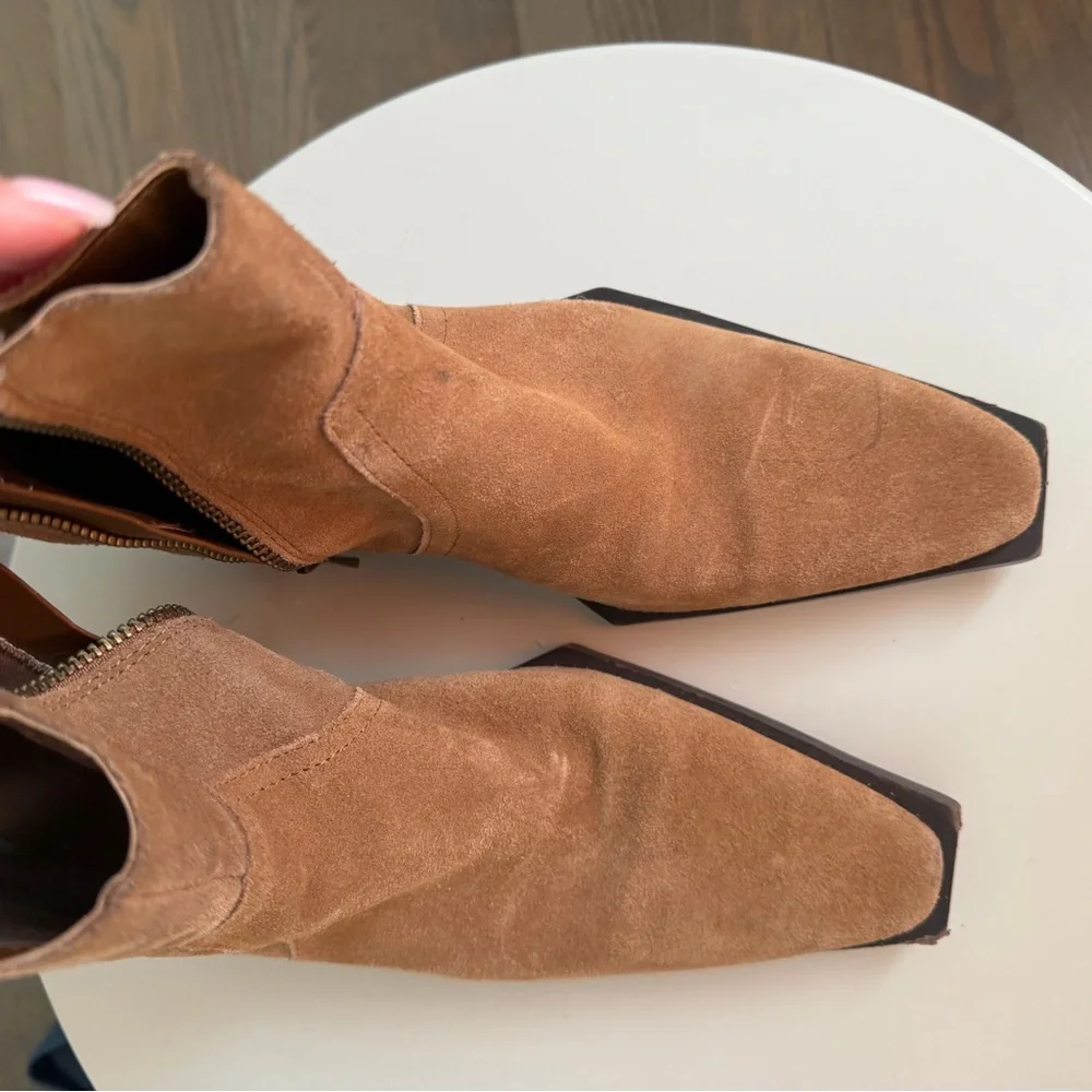 Mango brown suede ankle boots - Picture 2 of 8